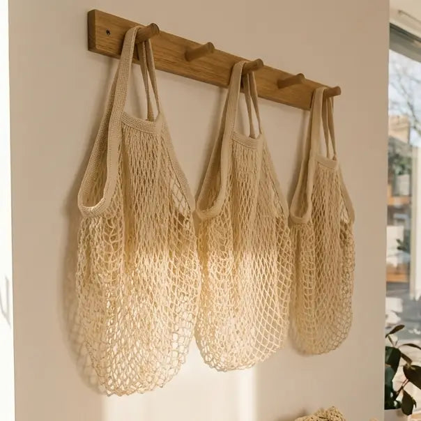 Organic Cotton Net Beach Bag