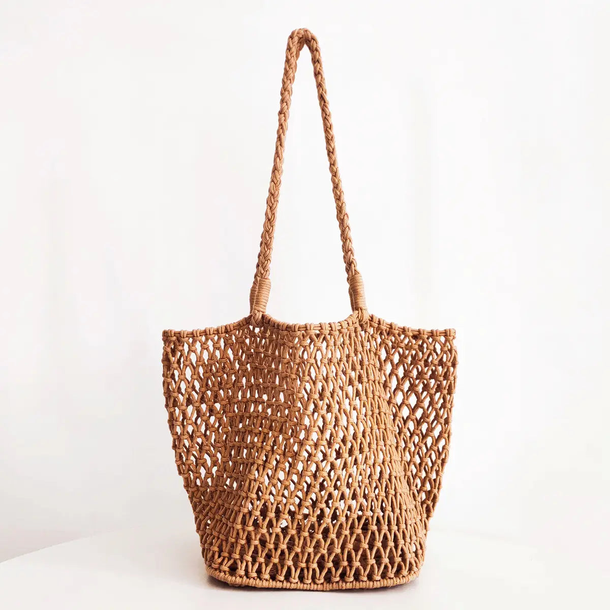 Woven Cotton Shoulder Bag