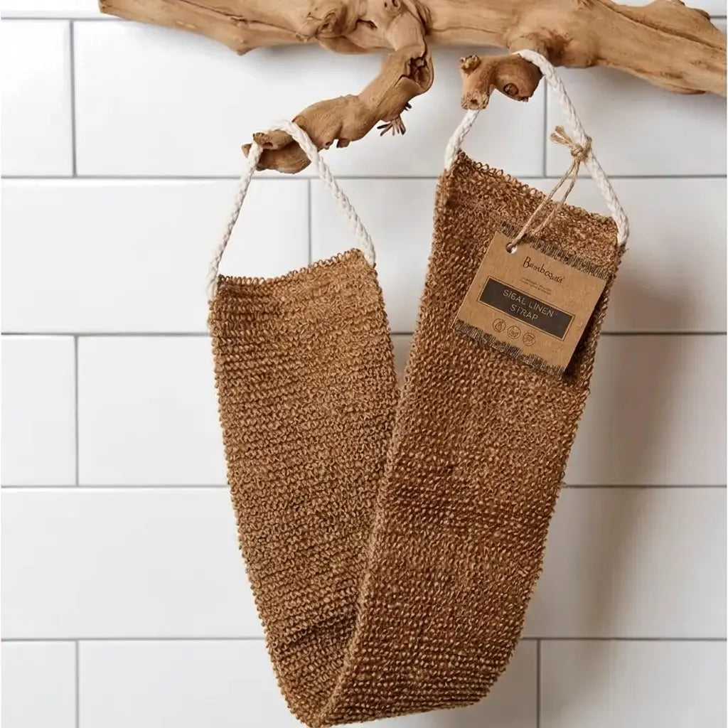 Sisal Linen Back Exfoliating Strap