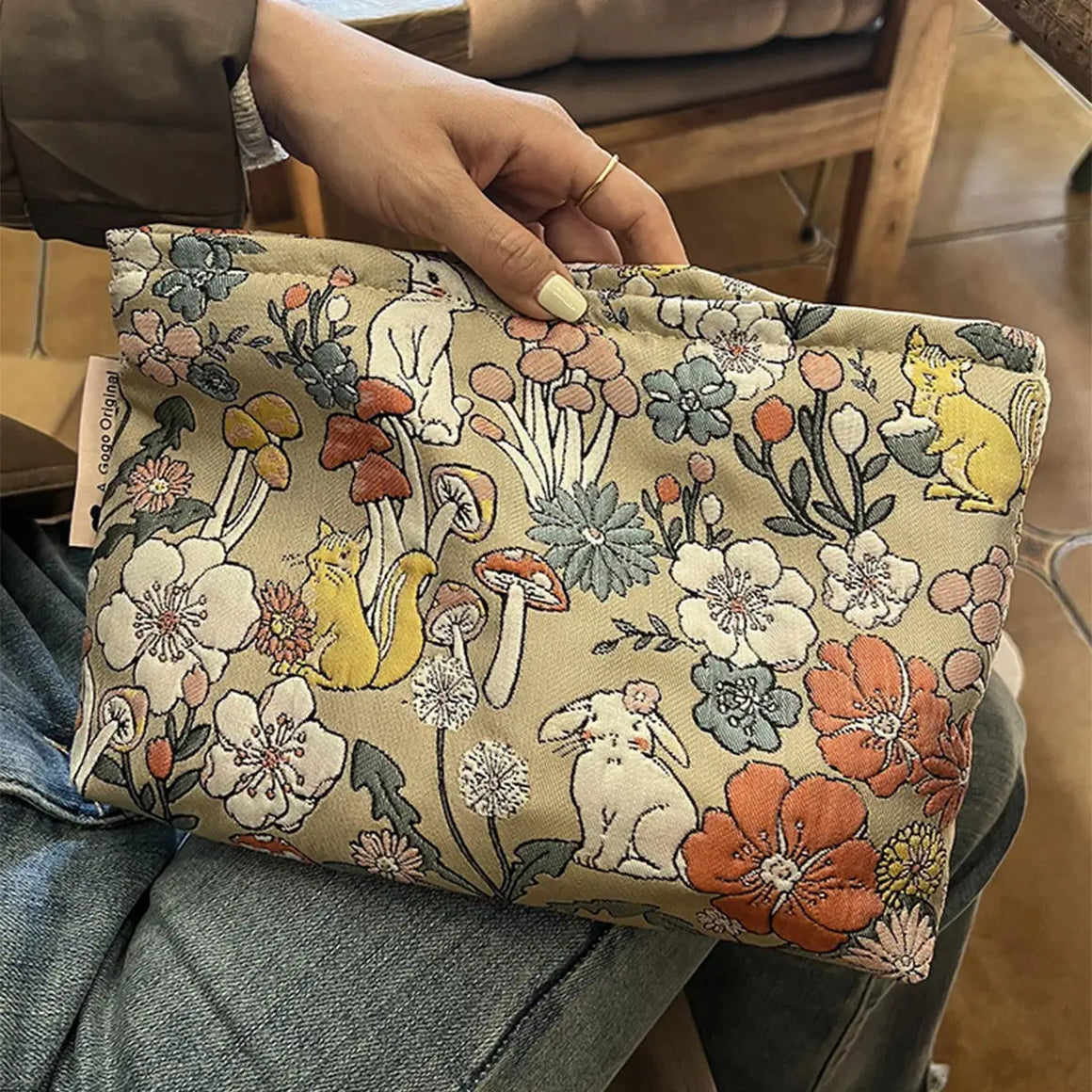 Canvas Travel Cosmetic Bag